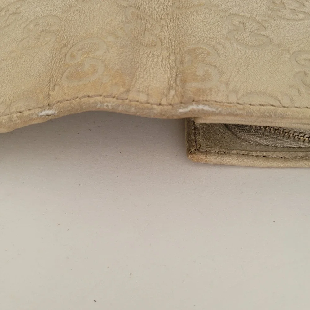 Gucci Guccissima Long Wallet Beige Leather GG Monogram Continental Flap 181593 - Picture 12 of 16
